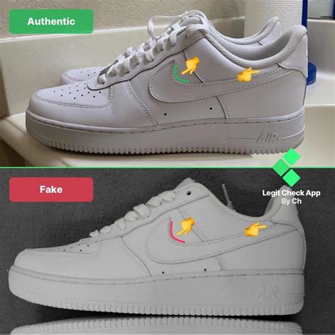 real nike air force vs fake|air force 1 legit check.